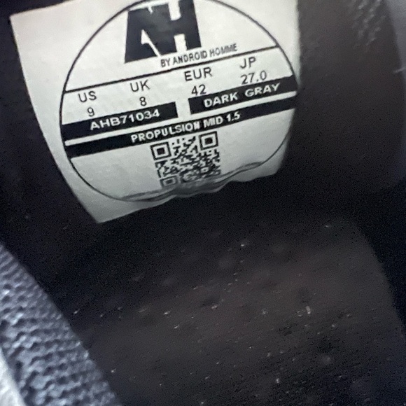 AH by Android Homme snakeskin sneakers in dark grey - Picture 7 of 8